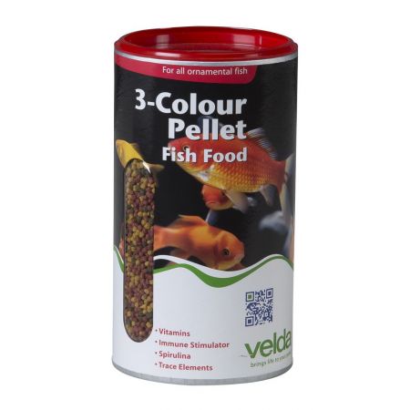 Velda 3-Colour Pellet Food 1250 ml