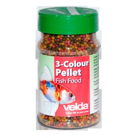 Velda 3-Colour Pellet Food 300 ml.