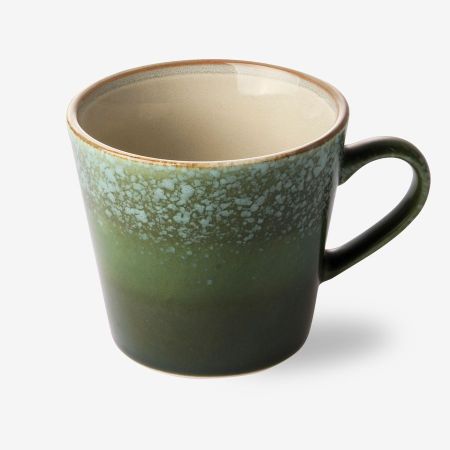 70s ceramics: cappuccino mug, grass - afbeelding 2