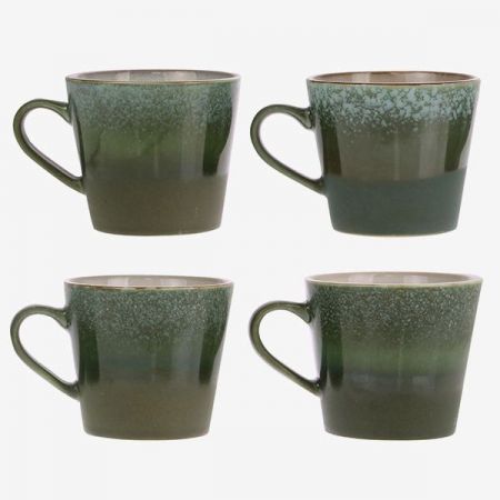 70s ceramics: cappuccino mug, grass - afbeelding 3