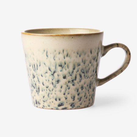 70s ceramics: cappuccino mug, hail - afbeelding 1