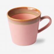 70s ceramics: cappuccino mug, pink - afbeelding 2