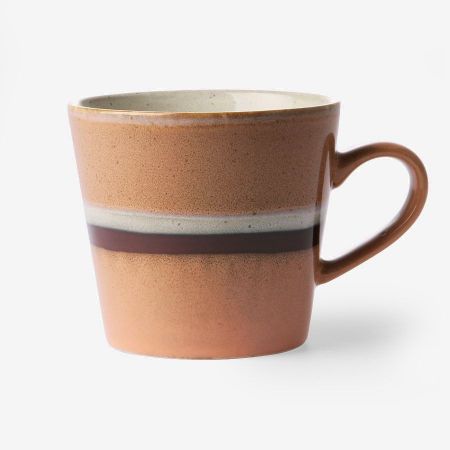 70s ceramics: cappuccino mug, stream - afbeelding 1