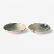 70s ceramics: curry bowls, mist (set of 2) - afbeelding 1