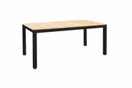 Arashi dining table 220x100cm. alu black/teak