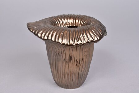 Arum Vaas Bronze - 18 x 18 x 15 cm