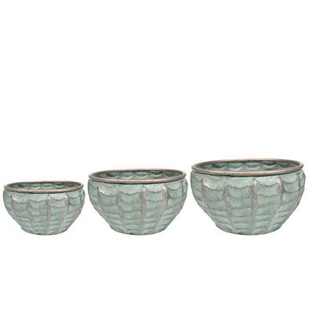 Bowl set van 3 Esmee ice green D38 H18