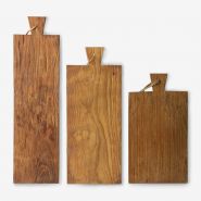 bread board teak (set of three) - afbeelding 1