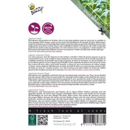 Buzzy® Microgreens, Tatsoi - afbeelding 2