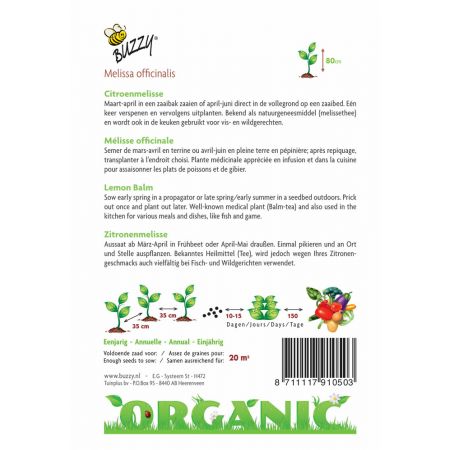 Buzzy® Organic Citroenmelisse  (BIO) - afbeelding 2