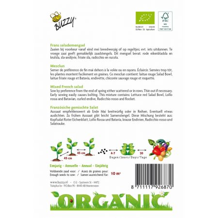 Buzzy® Organic Frans Salademengsel (BIO) - afbeelding 2