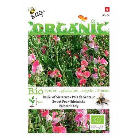 Buzzy® Organic Lathyrus, Reuk- of siererwt Painted Lady(BIO) - afbeelding 1