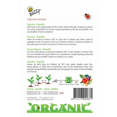 Buzzy® Organic Paprika Piquillo (BIO) - afbeelding 2