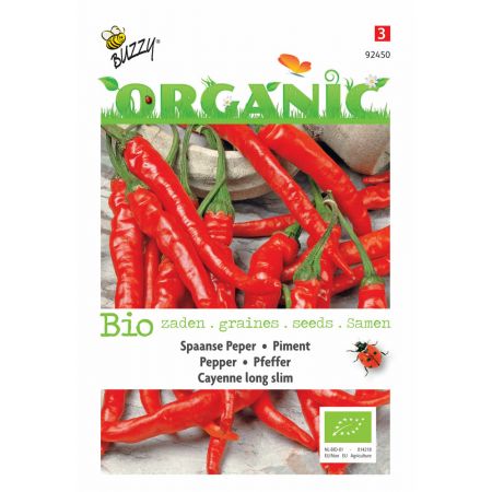 Buzzy® Organic Peper Cayenne long slim (BIO) - afbeelding 1