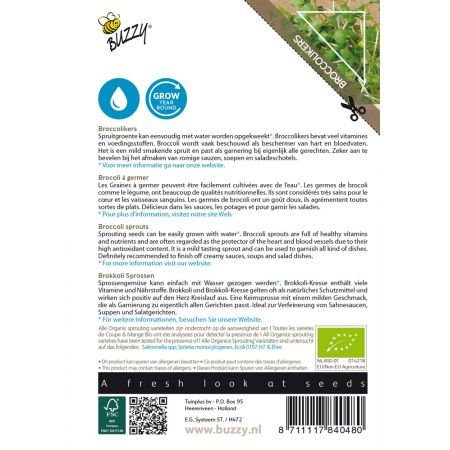 Buzzy® Organic Sprouting Broccolikers (BIO) - afbeelding 2