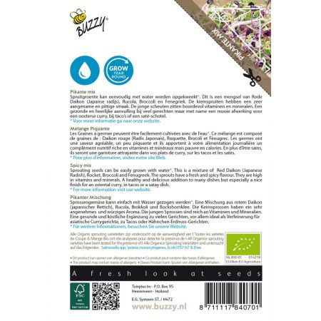 Buzzy® Organic Sprouting Salademengsel pikant (BIO) - afbeelding 2