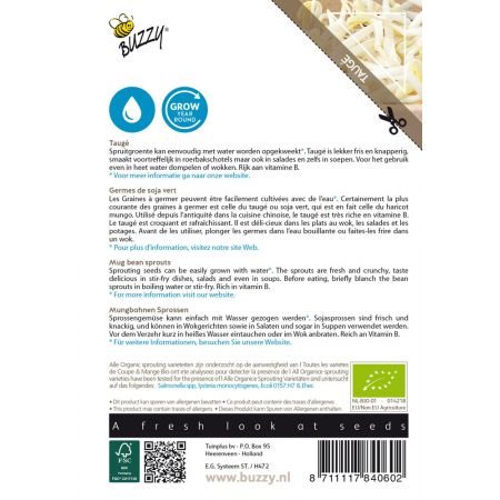 Buzzy® Organic Sprouting Taugé  (BIO) - afbeelding 2