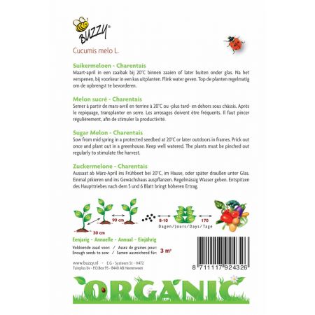 Buzzy® Organic Suikermeloen Charentais  (BIO) - afbeelding 2