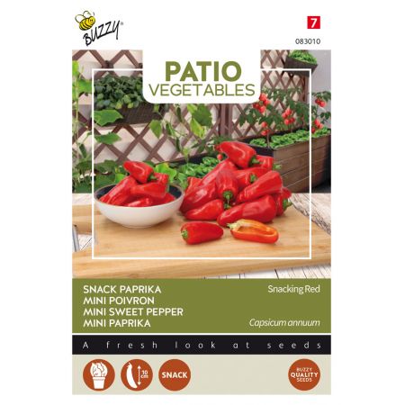 Buzzy® Patio Vegetables, Paprika Snacking Red - afbeelding 1