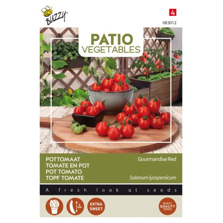 Buzzy® Patio Vegetables, Tomaat Gourmandise Red - afbeelding 1