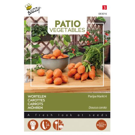 Buzzy® Patio Vegetables, Wortel Parijse Markt - afbeelding 1