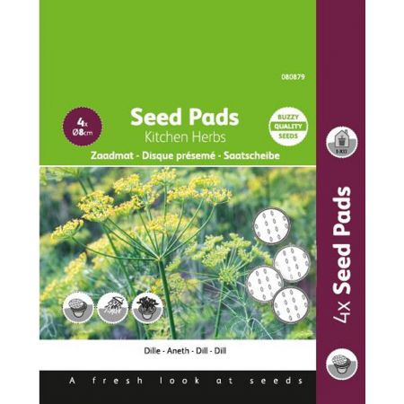 Buzzy® Seedpads Dille 4x 8cm - afbeelding 1