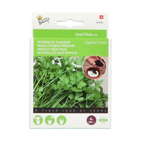 Buzzy® Seedpads Peterselie Gigante d'Italia 4x 8cm - afbeelding 1