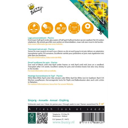 Buzzy® Sunny Flowers, Zonnebloem Pacino Gold - afbeelding 2