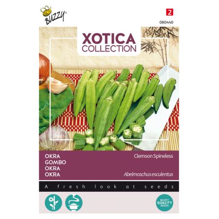 Buzzy® Xotica Okra Clemson Spineless - afbeelding 1