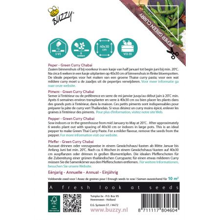 Buzzy® Xotica Peper Groene Curry Chabai - afbeelding 2