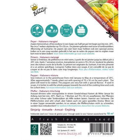 Buzzy® Xotica Peper Habanero mix - afbeelding 2