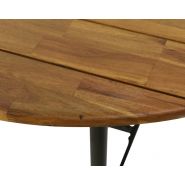 Cadiz dining tafel hout 90x200x76 cm zwart - afbeelding 3