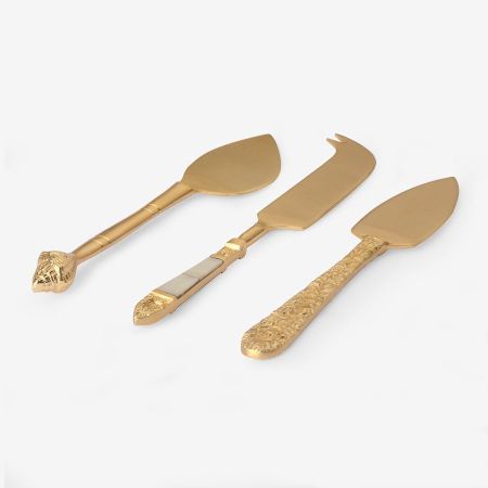 cheese knives gold (set of 3) - afbeelding 2