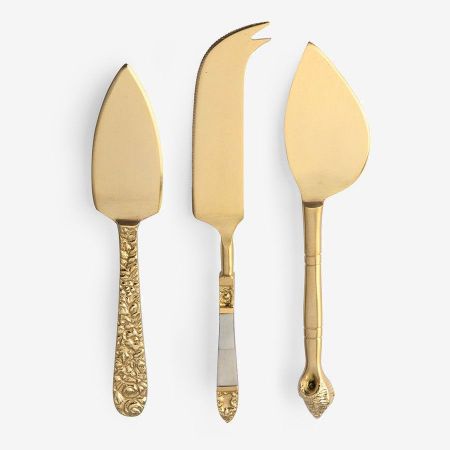 cheese knives gold (set of 3) - afbeelding 1