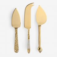 cheese knives gold (set of 3) - afbeelding 1