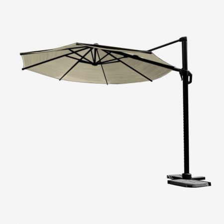 Nesling Coolfit Zweefparasol Ø 3,5m, Gebroken Wit - afbeelding 1