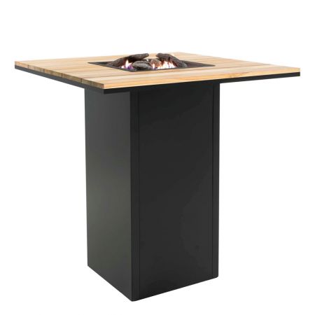 Cosi fires Cosiloft 100 bar table black frame /Teak top - afbeelding 1