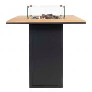 Cosi fires Cosiloft 100 bar table black frame /Teak top - afbeelding 3