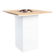 Cosi fires Cosiloft 100 bar table white frame /Teak top - afbeelding 1