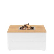 COSIPURE 120x80x48 white /teak top - afbeelding 2