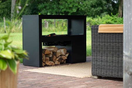 COSIVISTA 120x45x90 black incl. backpanel - afbeelding 4