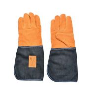 Denim tuinhandschoenen lang