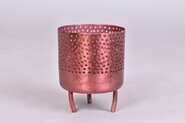 Dobra Metaal Waxine Old Pink - 8 x 8 x 10 cm