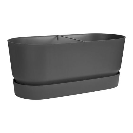 Elho greenville terrace trough 60cm wheels