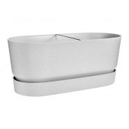 Elho greenville terrace trough 60cm wheels