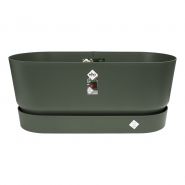 Elho greenville terrace trough 80cm wheels