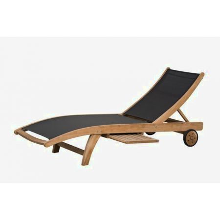 Exotan Caldo black sunlounger