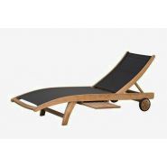 Exotan Caldo black sunlounger