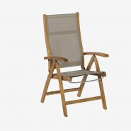 Exotan Caldo taupe adjustable chair - afbeelding 1