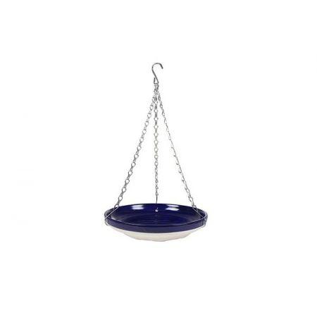 Giftbox birdbath-feeder glad blauw